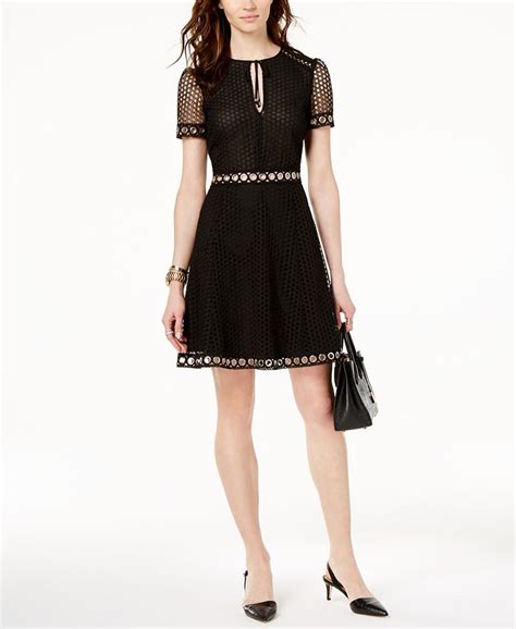 lace grommet dress michael kors|Michael Kors Grommet Laced.